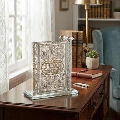 Crystal Matches Holder 12*12 cm with Plaque