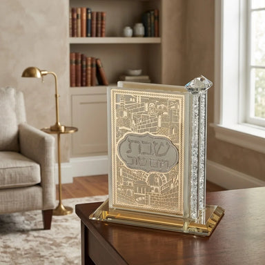 Crystal Matches Holder 12*12 cm with Plaque