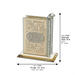 Crystal Matches Holder 12*12 cm with Plaque