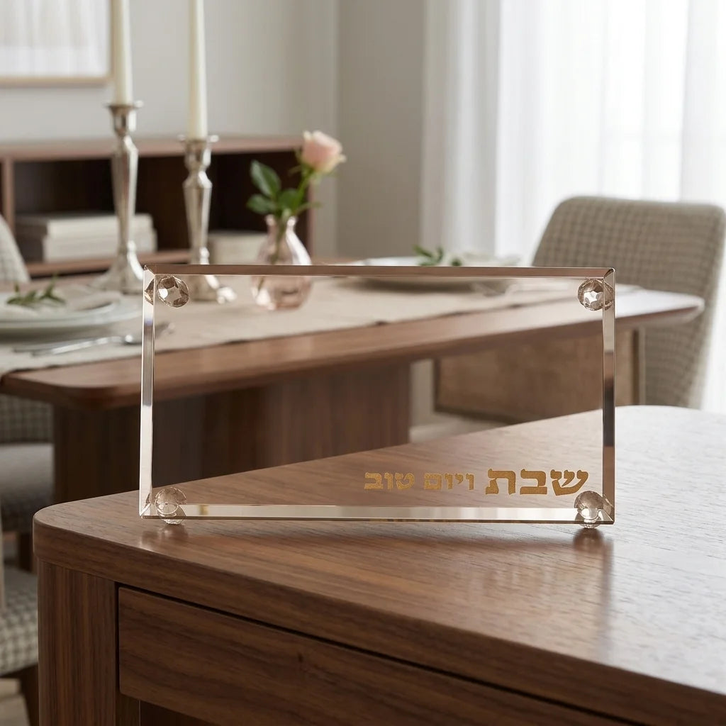 Crystal Tray for Candle Holders 23*13 cm