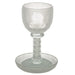 Crystal Kiddush Cup "Baba Sali" 16 cm with Stones Contain 130ml // 4.3oz - Silver