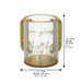 Lucite Clear Washing Cup 13 cm with Embosed Letters