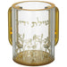 Lucite Clear Washing Cup 13 cm with Embosed Letters