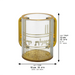 Lucite Clear Washing Cup 13 cm with Embosed Letters
