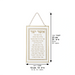 Glass Hebrew Asher Yazar Blessing Eskenazi 13*21 cm