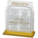 Lucite Benchers Display 17*13 cm with 6 Blessings - Sephardic