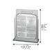 Lucite Benchers Display 17*22 cm with 6 Blessings - Sephardic