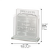Lucite Benchers Display 17*13 cm with 6 Blessings - Ashkenaz