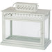 Aluminium and Glass Menorah Box 44*25*40 cm - White