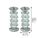 Pair of Crystal Elegant Candlesticks 16.5 cm