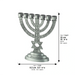 Menorah Pewter Finish 10 cm