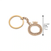Keyholder with Stone Inlay 5 cm - Gold