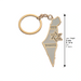 Keyholder with Stone Inlay 5 cm - Gold