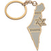 Keyholder with Stone Inlay 5 cm - Gold