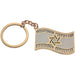 Keyholder with Stone Inlay 5 cm - Gold