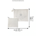 Leatherette Talit & Tefilin Set 38*31 cm - White with Embossed Letters