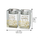 Crystal Candlesticks 8 cm with Metal Plaque