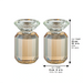 Crystal Candlesticks 17 cm- Gold Color