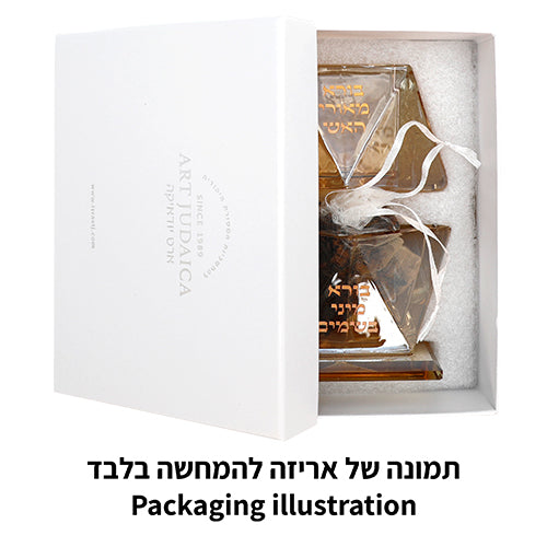 Crystal Havdalah Holder & Besamin