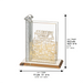Crystal Matches Holder with Metal Plate 12*12 cm