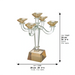 Crystal 5 Branch Candlesticks 34 cm