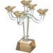 Crystal 5 Branch Candlesticks 34 cm