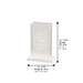 Lucite Matches Holder 13*9.5 cm - Silver Glitter