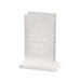 Lucite Matches Holder 13*9.5 cm - Silver Glitter