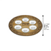 Glass Passover Plate 35 cm
