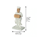 Polymer Kleizmer Playing Accordion 17 cm