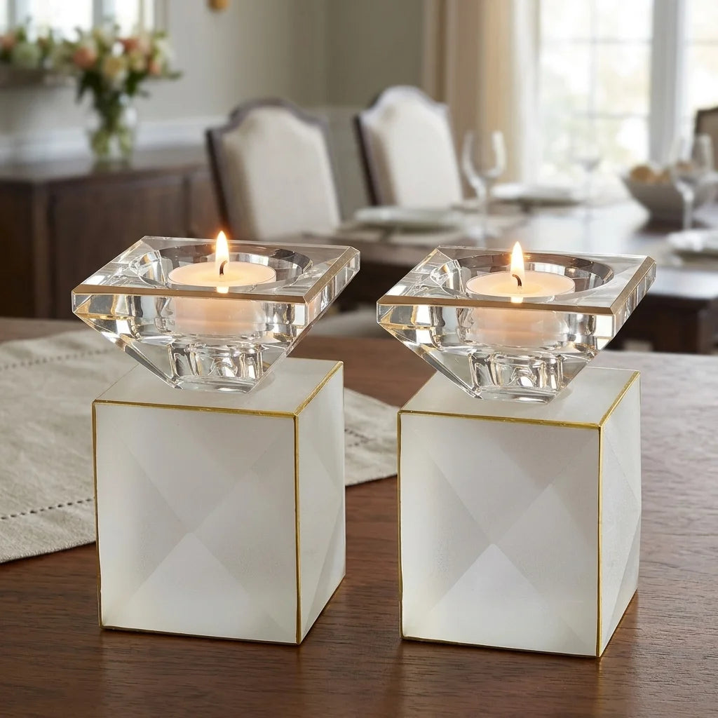 Crystal Candlesticks 9 cm
