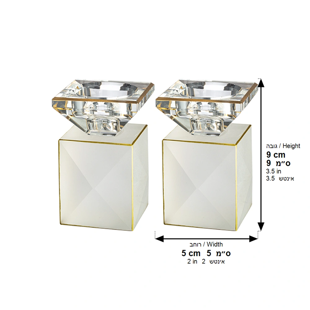 Crystal Candlesticks 9 cm
