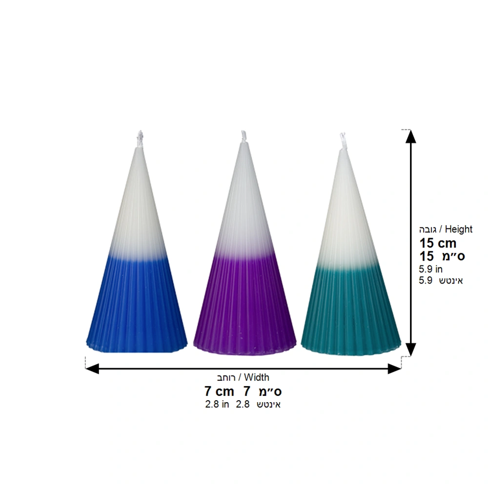 Havdalah Candle 16 cm- Multicolor