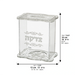 Lucite Tzedakah Box - Silver 13x13 cm