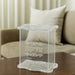 Lucite Tzedakah Box - Silver 13x13 cm