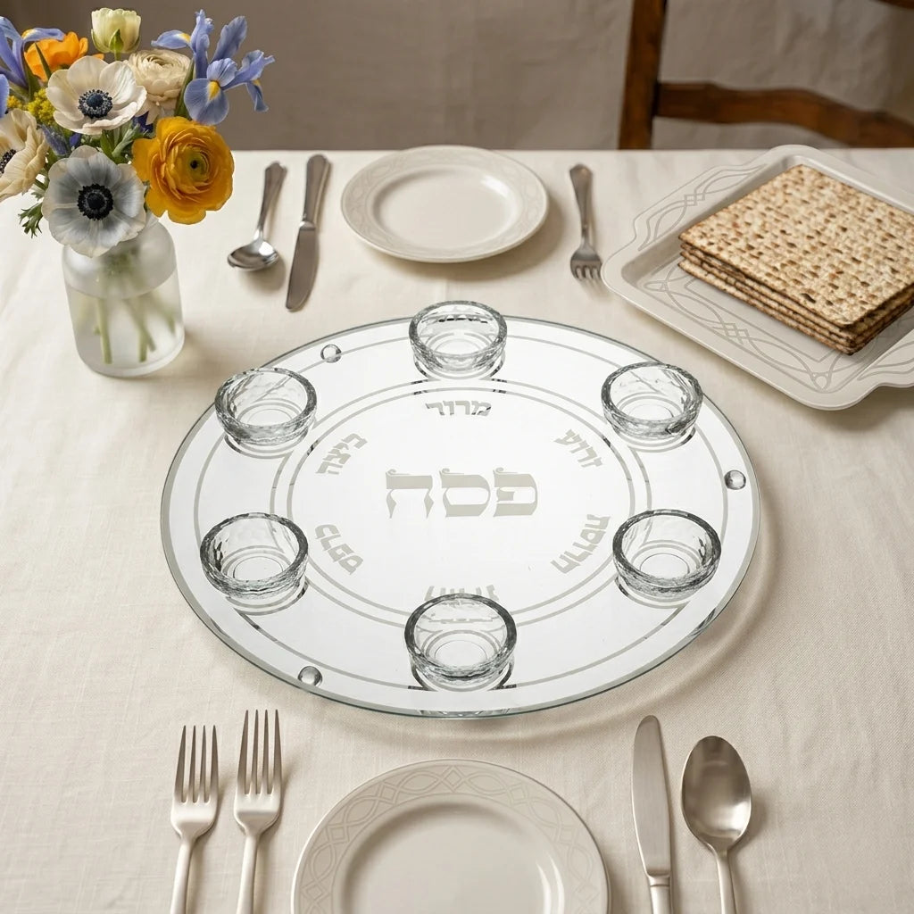 Glass & Crystal Passover Plate