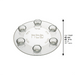 Glass & Crystal Passover Plate 40 cm