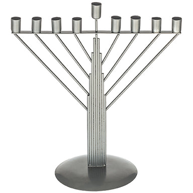METAL "STRING" HANUKIAH 26 CM - CHABBAD