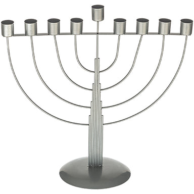 Metal "String" Menorah 33 cm - Semi Round