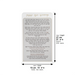 Lucite Bencher 25x15 cm - Kiddush Hayom - Ashkenaz
