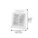 Lucite Stand 6 pcs Bencher 18*19 cm- Ashkenaz Food Blessing, Silver Color