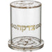 Lucite Tzedakah Box with Gold Glitter 13 cm