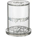 Lucite Tzedakah Box with Silver Glitter 13 cm