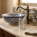 Lucite Clear Washing Cup 13 cm with Embosed Letters