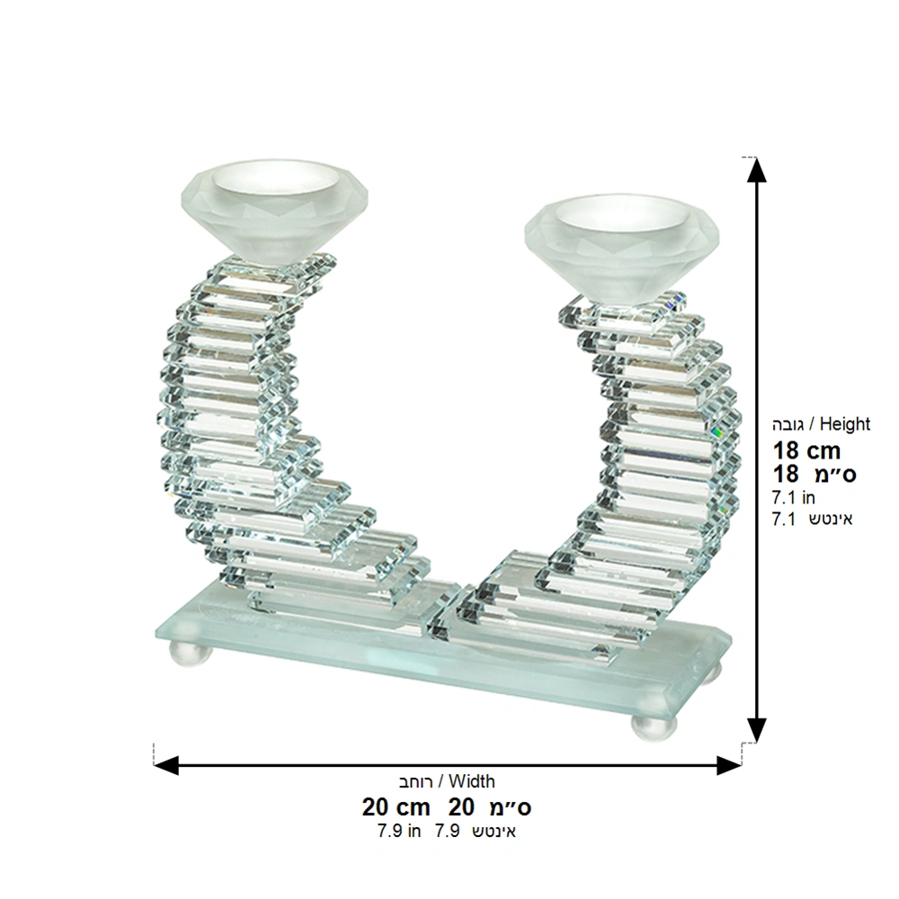 Crystal Elegant Candlesticks 18 cm