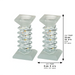 Pair of Crystal Elegant Candlesticks 14 cm