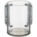 Acrylic Clear Washing Cup 13 cm- Silver Handles with Plaque