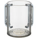 Acrylic Clear Washing Cup 13 cm- Silver Handles with Plaque