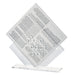 Lucite Stand 7 pcs Bencher 25*22 cm- Sephardic Food Blessing, Silver Color