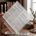 Lucite Stand 7 pcs Bencher 25*22 cm- Ashkenaz Food Blessing, Silver Color